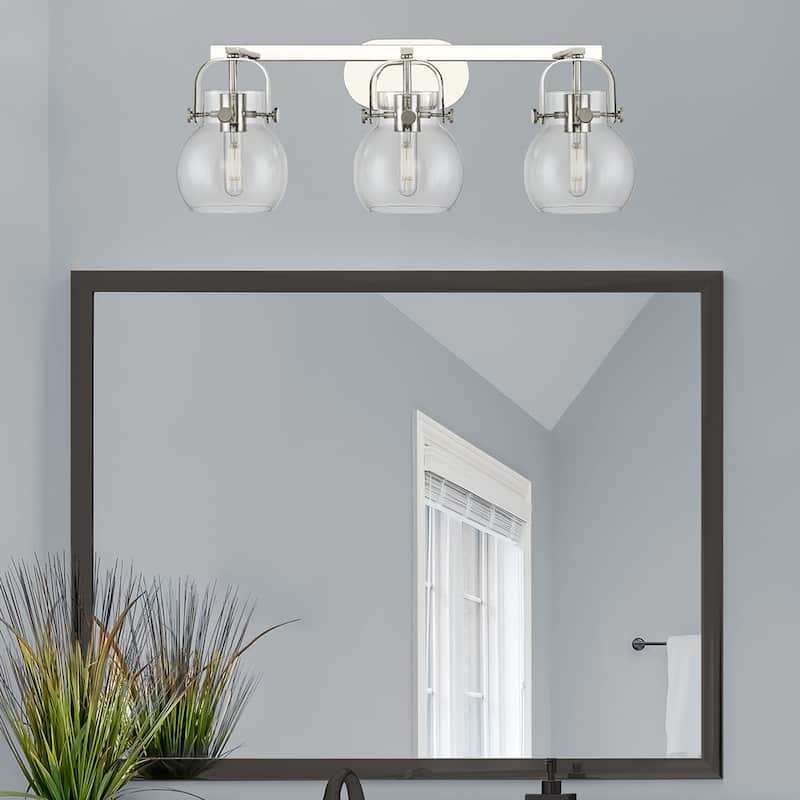 Innovations Lighting 423-3W-10-27 Pilaster II Sphere Vanity Pilaster