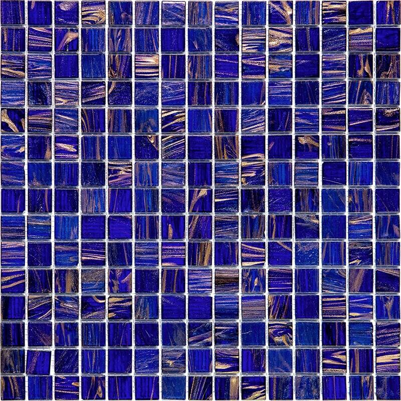 Apollo tile 12" x 12" Mingles Glossy Space Blue Glass Tile (20 sq ft/case) - 20 Pack
