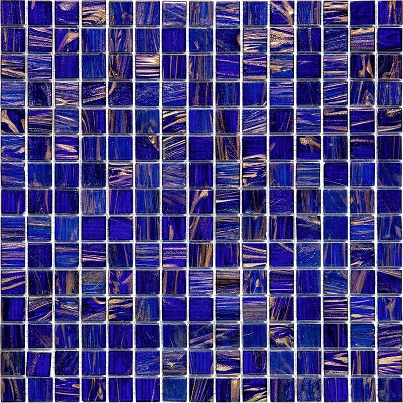 Apollo tile 12" x 12" Mingles Glossy Space Blue Glass Tile (20 sq ft/case) - 20 Pack
