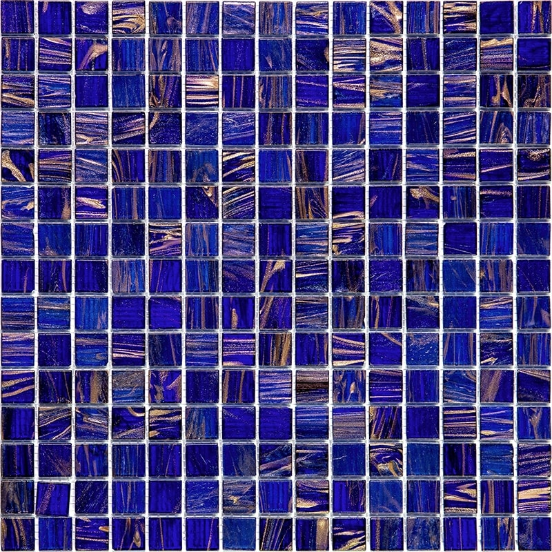 Apollo tile 12" x 12" Mingles Glossy Space Blue Glass Tile (20 sq ft/case) - 20 Pack