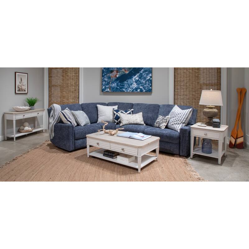 Salt Life Home Echo Isles Sea Pearl And Driftwood Rectangular End Table - 24''W x 26''D x 25''H