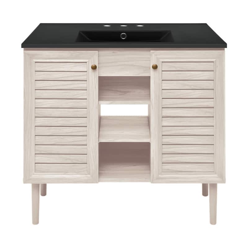 Swiss Madison SM-BV6202-3W Bron 37" Free Standing Single Basin Vanity
