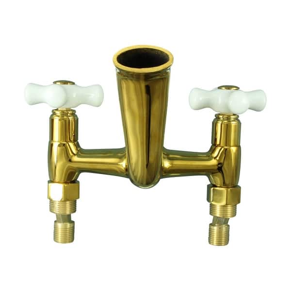 Shop Porcelain Cross Handle Wall Mount Clawfoot Bath Tub Shower