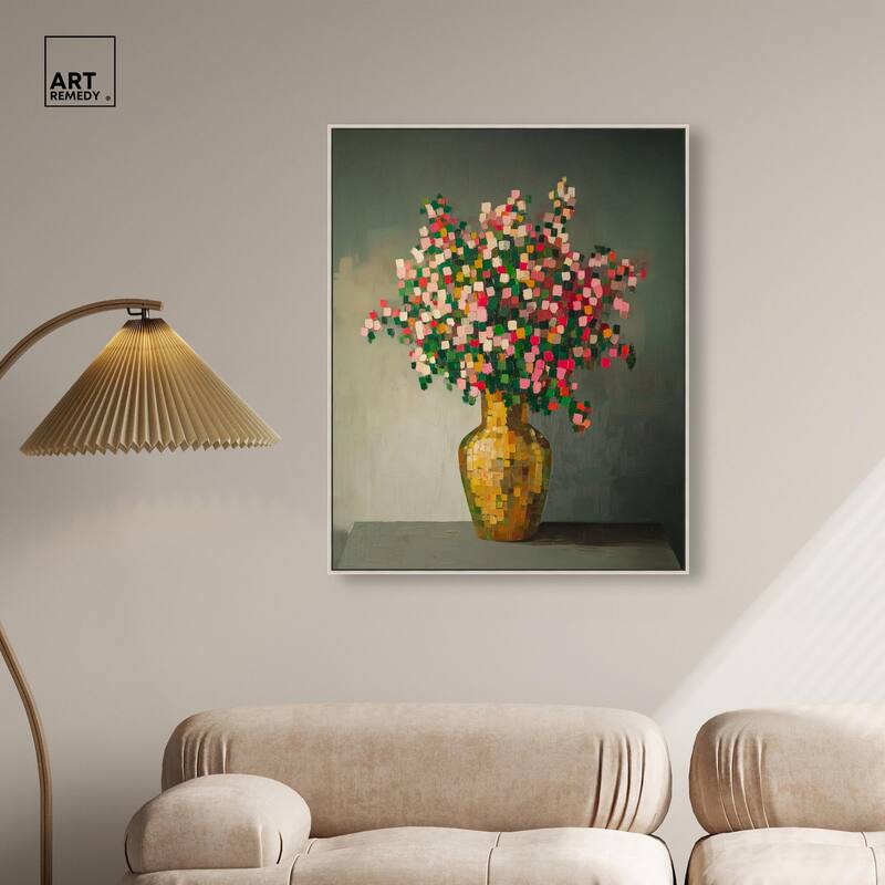 Pixel Bloom I Canvas by Art Remedy