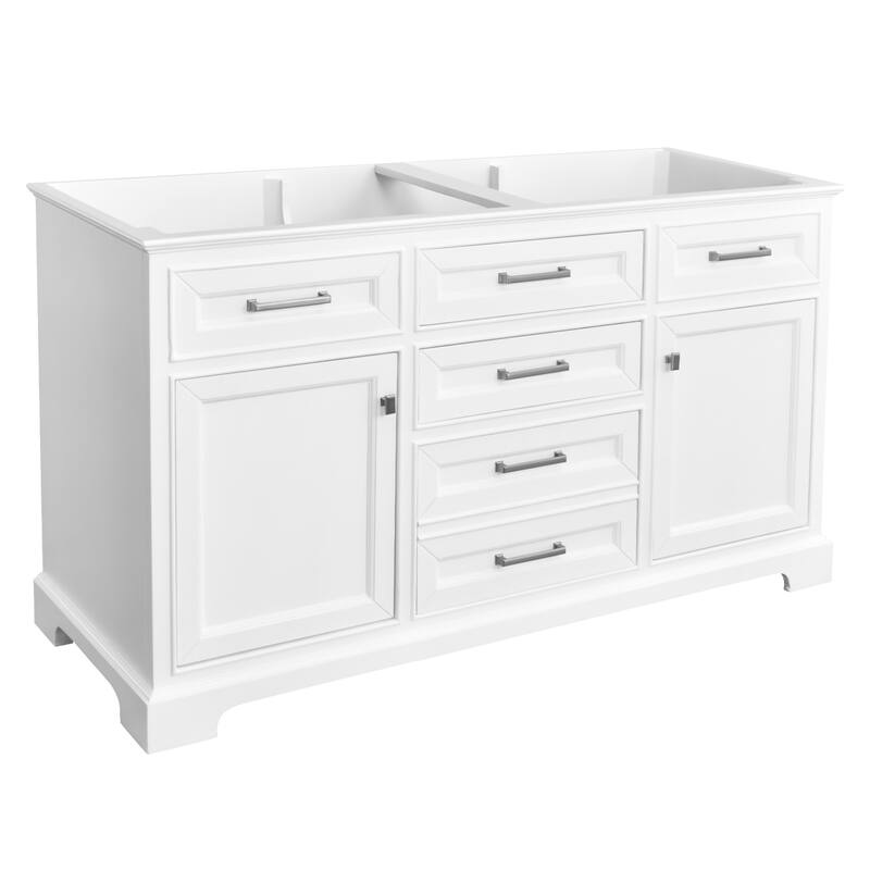 Nephelily 48" 60" 72" Vintage Uni-Vanity Bathroom Cabinet, Tall Drawer