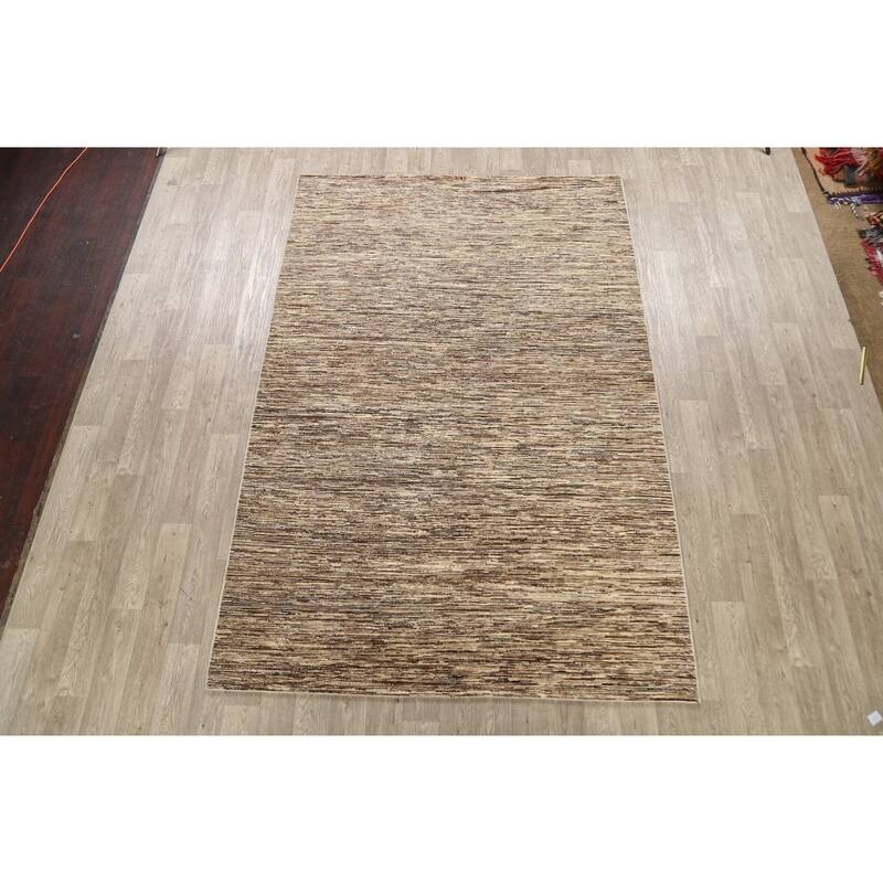 Modern Gabbeh Kashkoli Oriental Living Room Area Rug Wool Handmade - 6'6" x 9'8"