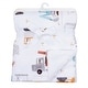preview thumbnail 5 of 6, Bedtime Originals Construction Zone White Cozy Fleece Trucks Baby Blanket