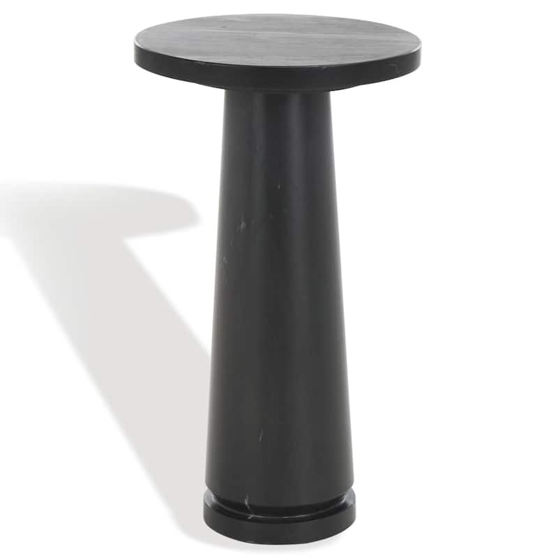 SAFAVIEH Couture Valentia Round Marble Accent Table - 10" W x 10" D x 18" H