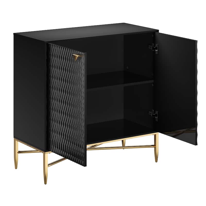 2 Door White Locker Accent Cabinet