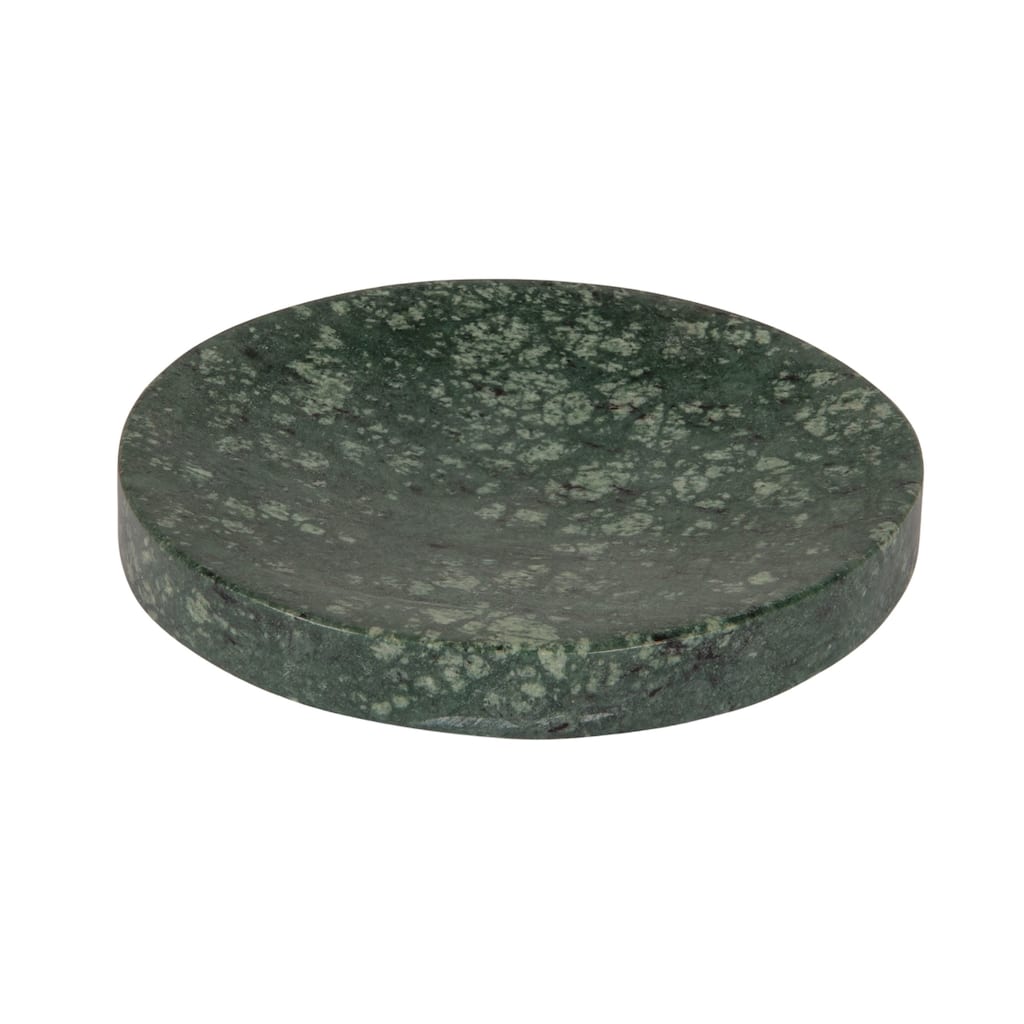 Marble Round Soapdish - 5.0"L x 5.0"W x 1.0"H