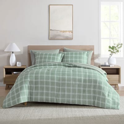 Swift Home Reversible 7-Piece Printed Bed In A Bag Bedding Set