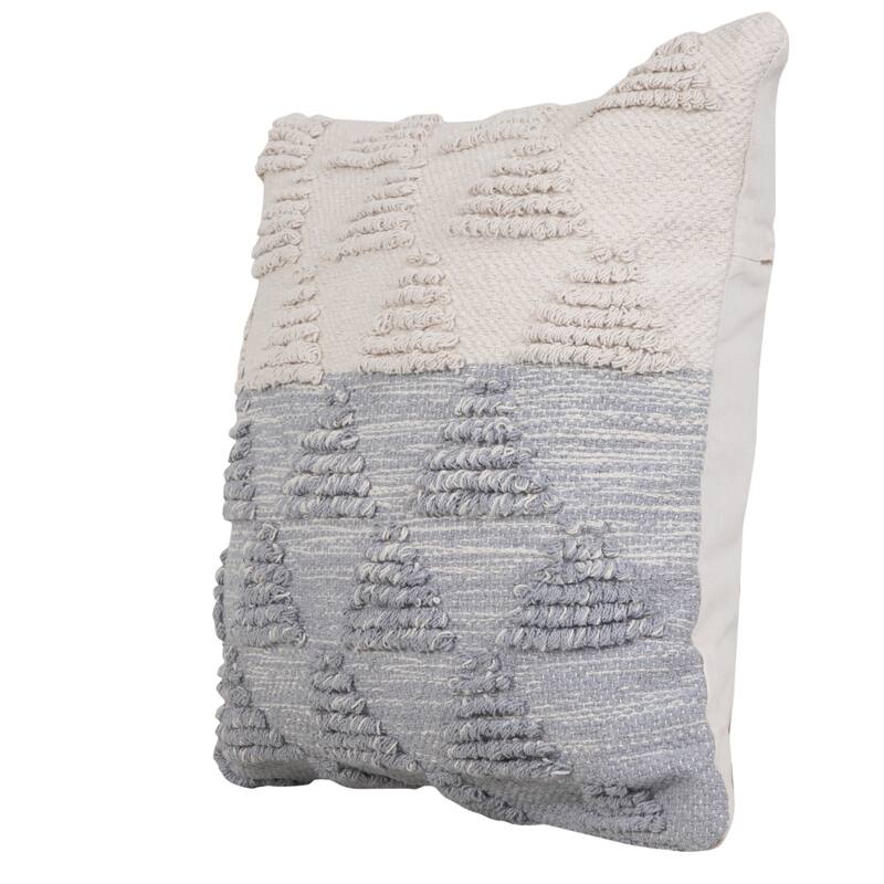 Sevita Contemporary Textured Diamond Cotton Throw Pillow
