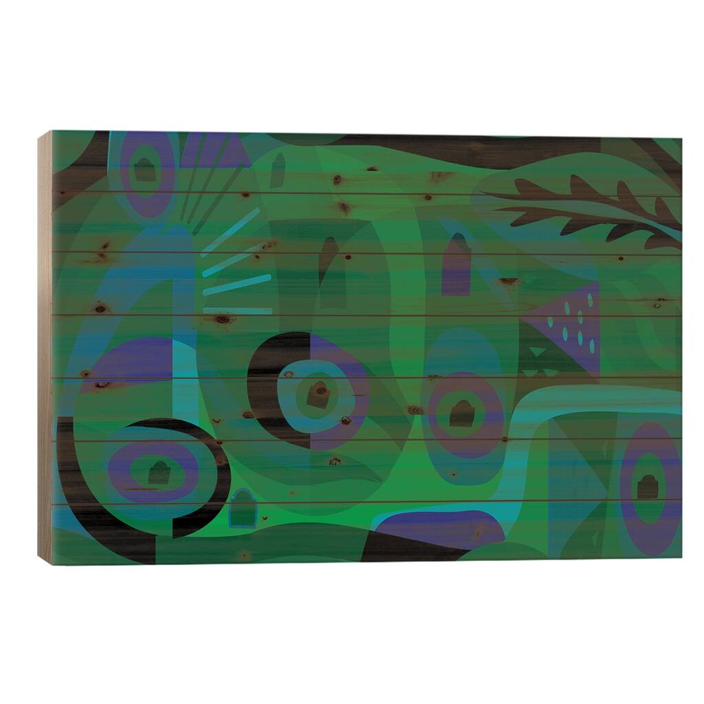 Sea Dream Print On Wood by Charles Harker - Multi-Color