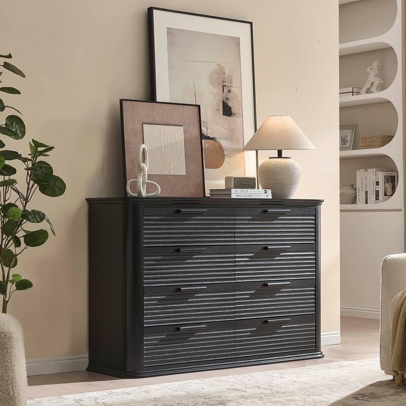 Modern 8 Drawer Dresser for Bedroom, Chest of Drawers