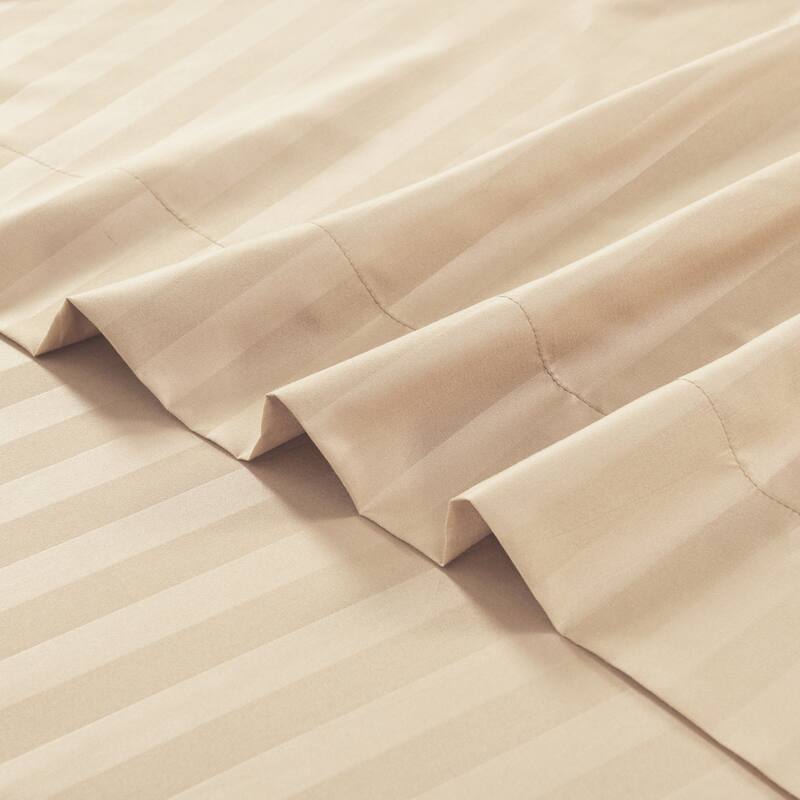 3/4 Pcs Luxury Stripe Bed Sheets Set