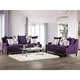 preview thumbnail 18 of 16, Gracewood Hollow Surti Contemporary 2-piece Living Room Set Purple