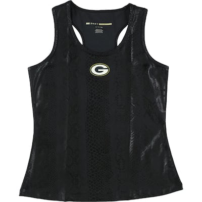 DKNY Womens Green Bay Packers Tank Top,, Black, Small