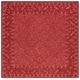 preview thumbnail 59 of 158, SAFAVIEH Handmade Dip Dye Karyn Wool Rug 7' Square - Red