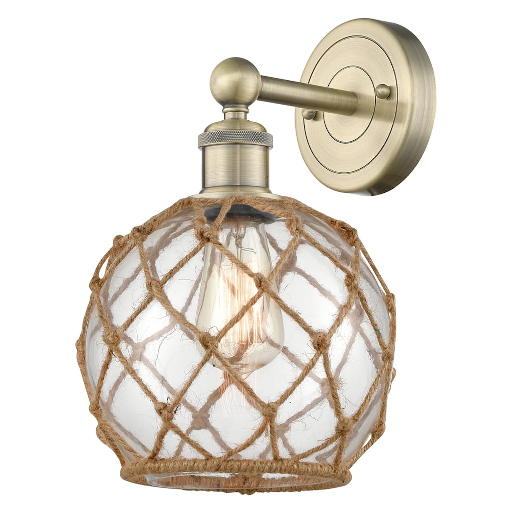 Innovations Lighting Endless Possibilities Edison - Farmhouse Rope - 1 Light 8" Sconce