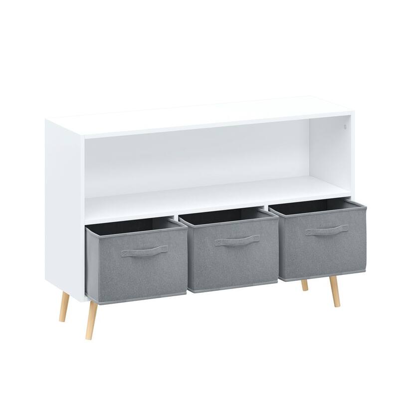 Kids Toy Storage Box Organizer with Bookcase for Books,Toys