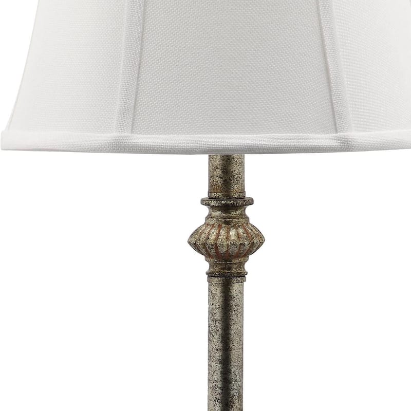 SAFAVIEH Lighting Tameka 34-inch Console Antiqued Table Lamp (Set of 2) - 12"x12"x33.5" - 12Wx12Dx34H