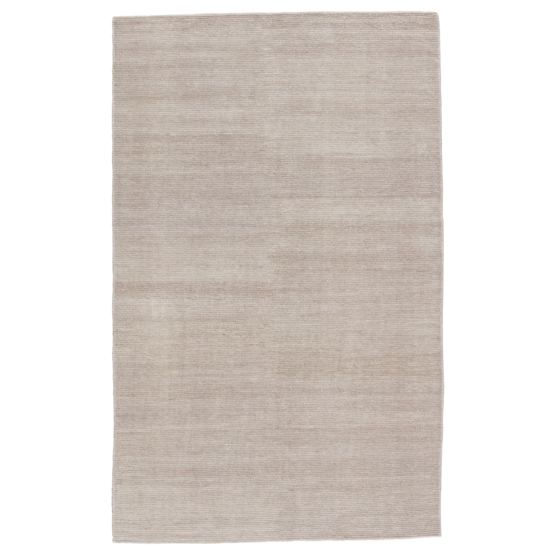 Orleanna Handmade Indoor/ Outdoor Solid Area Rug - 6'X9' - Light Taupe