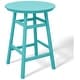 preview thumbnail 99 of 111, Polytrends Laguna Hdpe All Weather Outdoor Patio 35" Round Bar Table