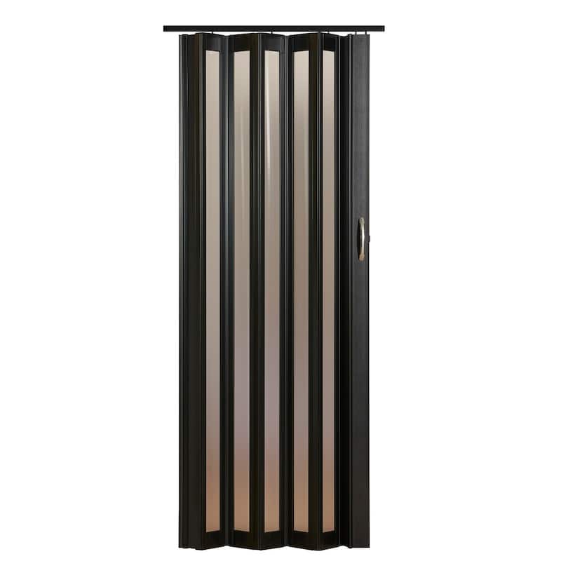Homestyle Metro Black Frosted PVC 36-inch Folding Door