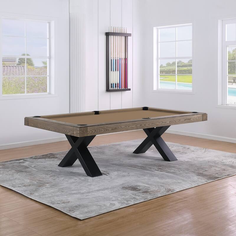 Texas II 8ft Slate Pool Table - Tan