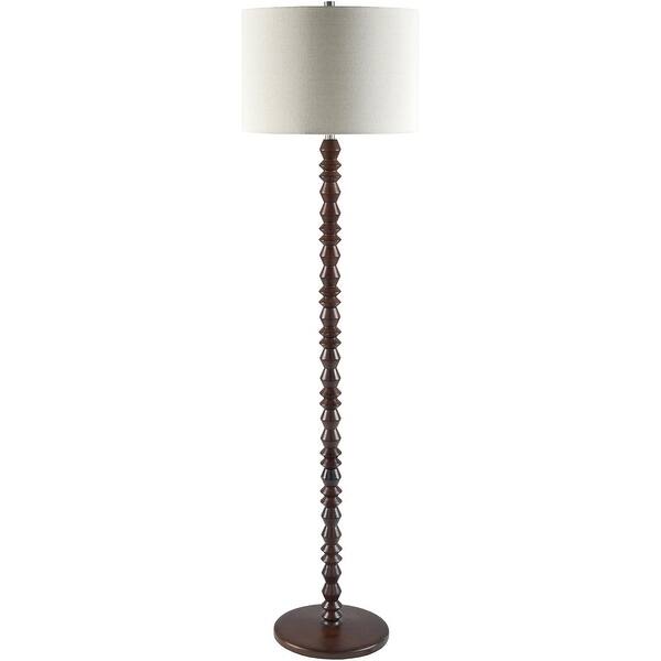Livabliss Padauk Traditional Accent Floor Lamp