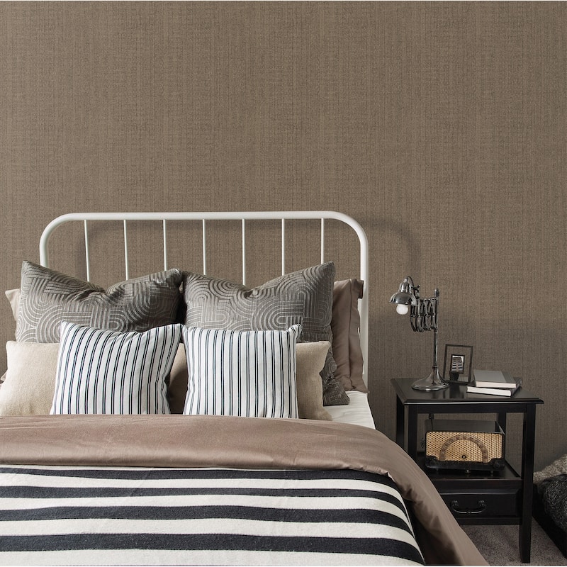 Galerie Wallcoverings Bazaar Moss Stripe Design Non-woven Matte Wallpaper Roll