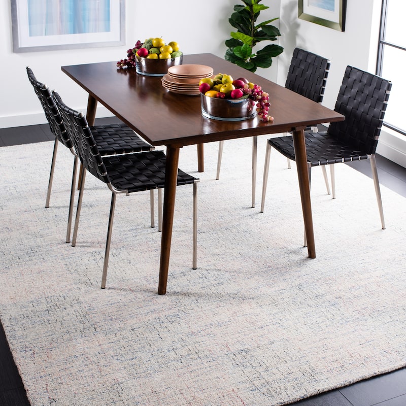 SAFAVIEH Handmade Metro Nunu Wool Rug - 10' x 14' - Blue/Ivory
