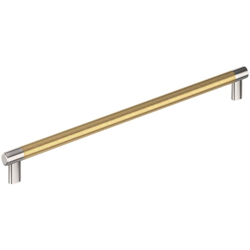 Amerock BP54041 Esquire 18" Center to Center Bar Cabinet Pull - Polished Nickel / Champagne Bronze