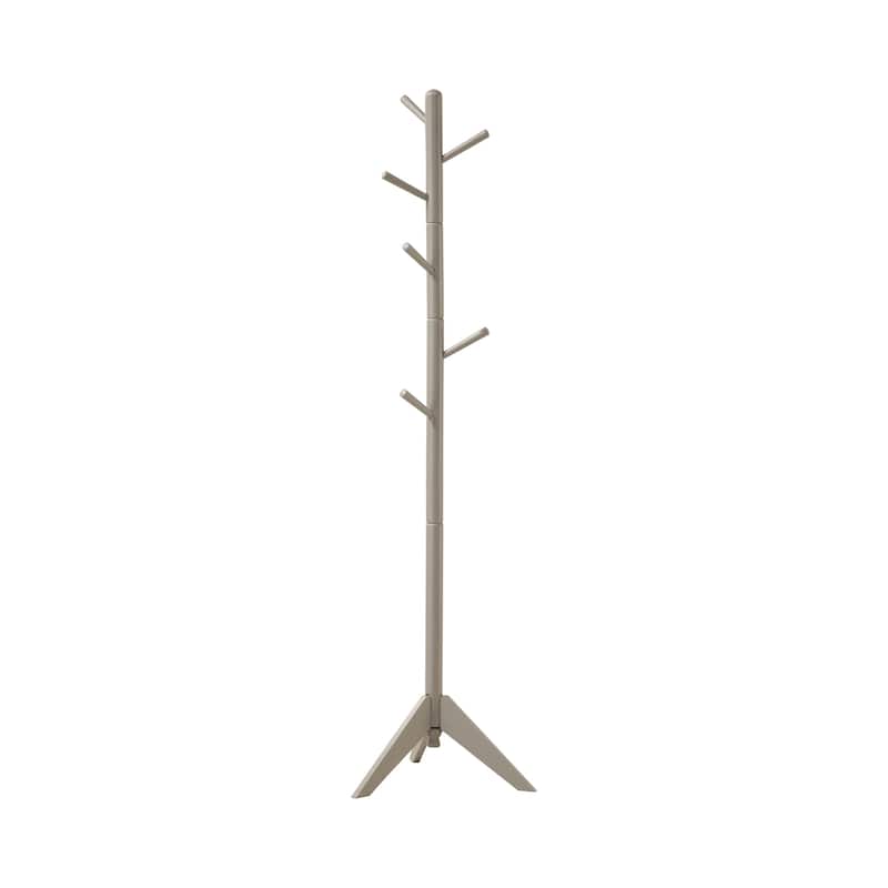 Cahul 6-hook Rubberwood Coat Rack