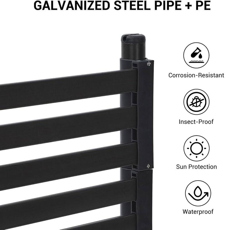 36" x 48" Freestanding Outdoor Privacy Screen, Privacy Fence Screen for Backyard Patio Garden