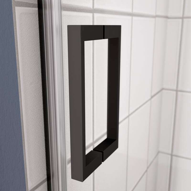 56"-60"W x 74"H Bathroom Doors with High Quality Stainless Steel Handles