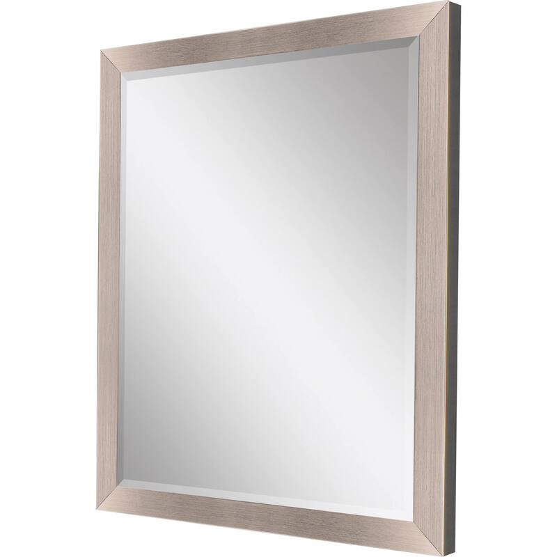 HomeRoots 42" Silver Framed Accent Mirror - 32.00 in. x 42.00 in. x 2.00 in.