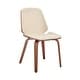 preview thumbnail 38 of 62, Brinley Walnut or Black Wood Upholstered Dining Chair