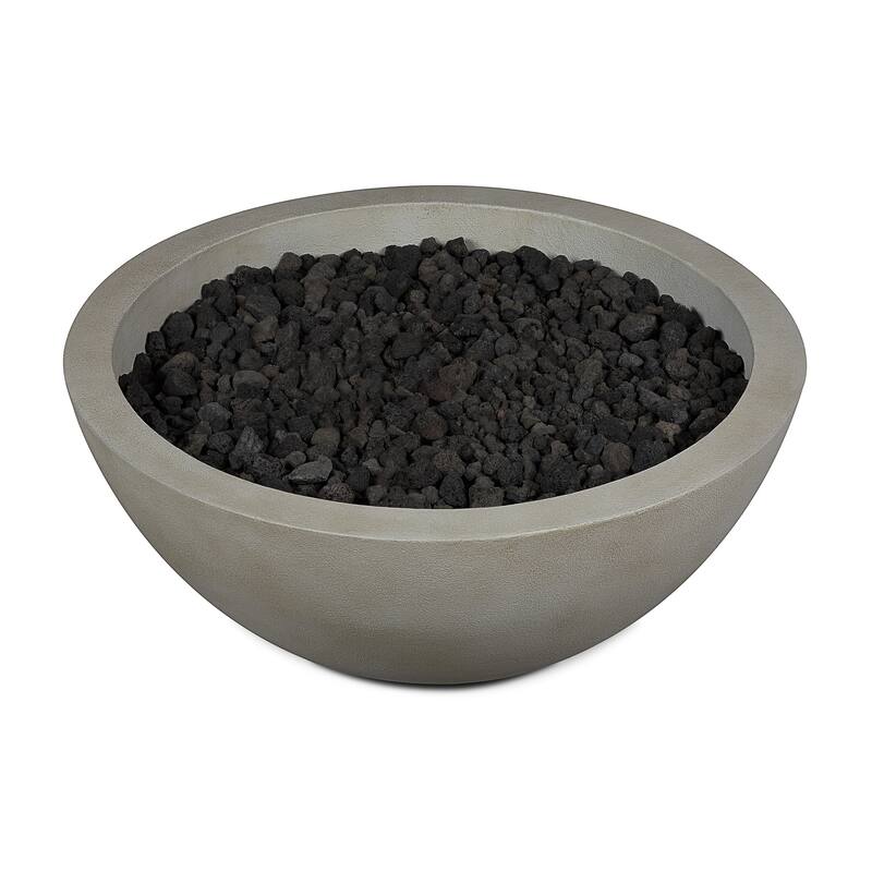 Alta Large Natural Gas Fire Bowl in Shade by Jensen Co