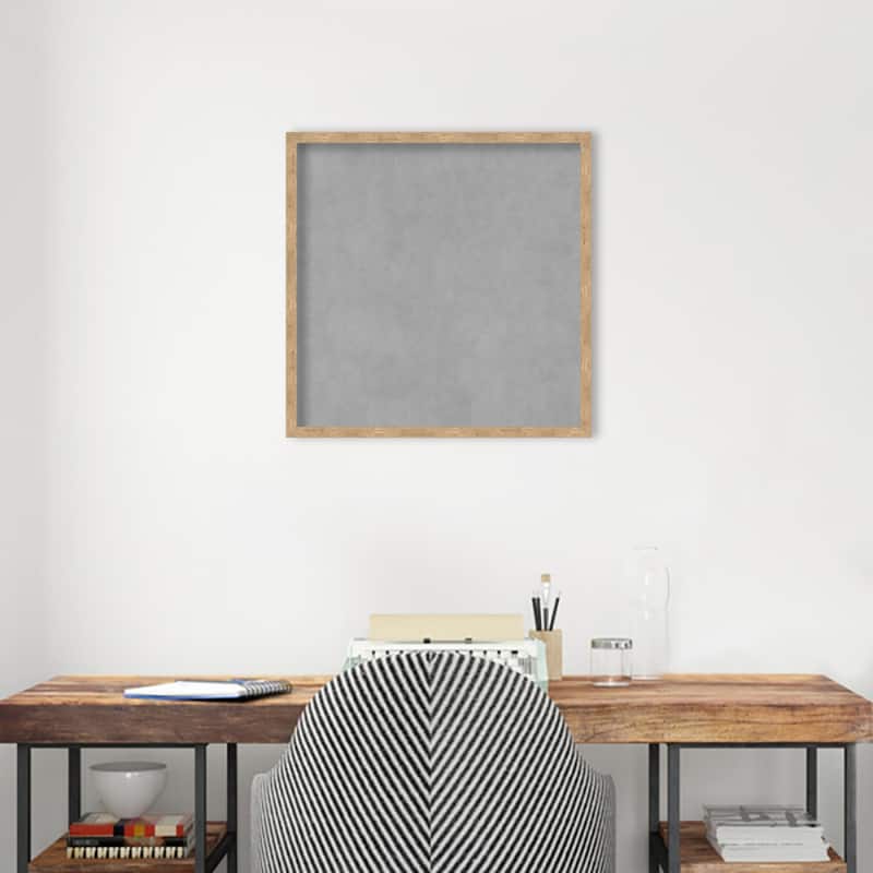 Amanti Art Imprint Light Bronze Framed Magnetic Board