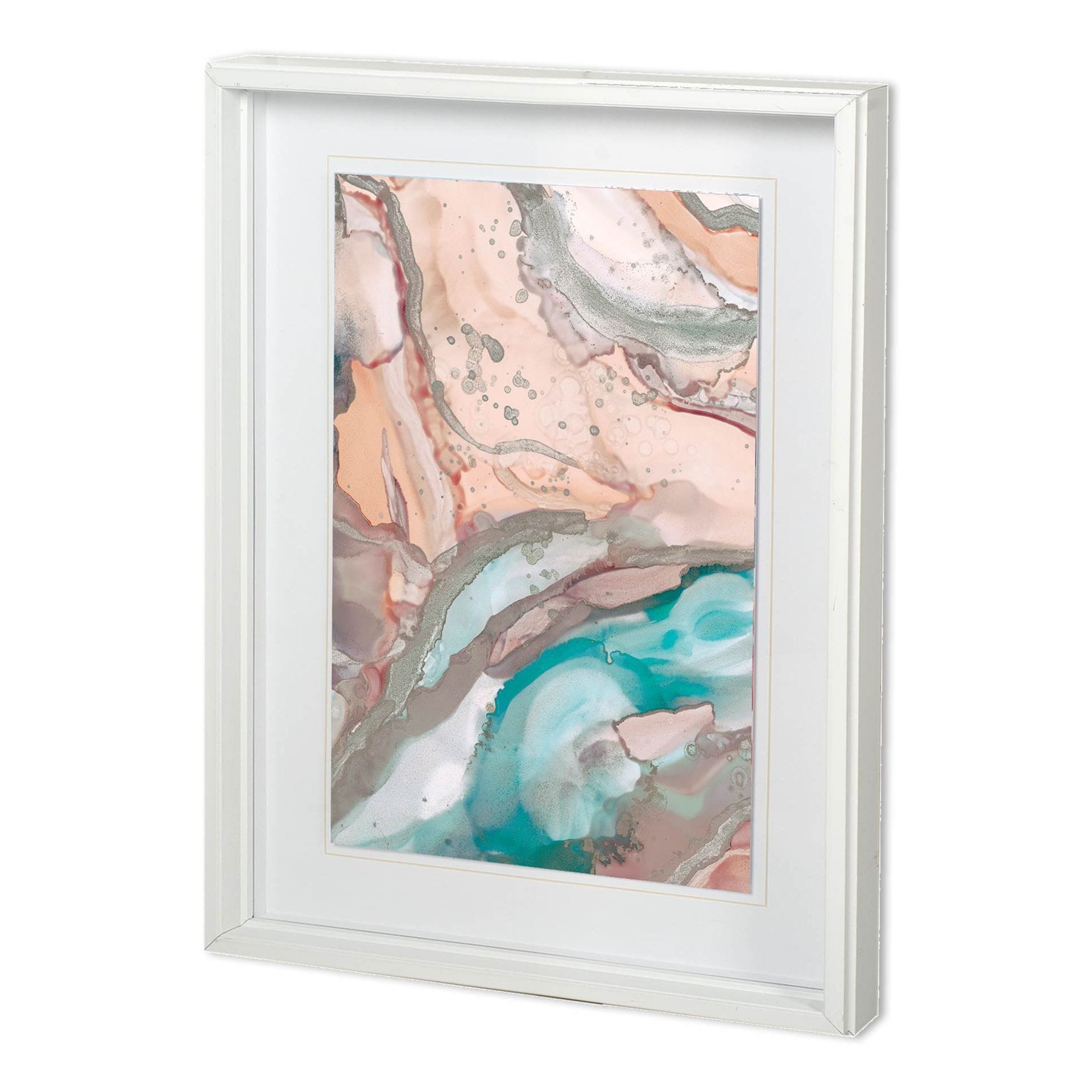 Gatineau II by Mercana Studio a Hand Embellished Textured Framed Art Print Matted under Glass