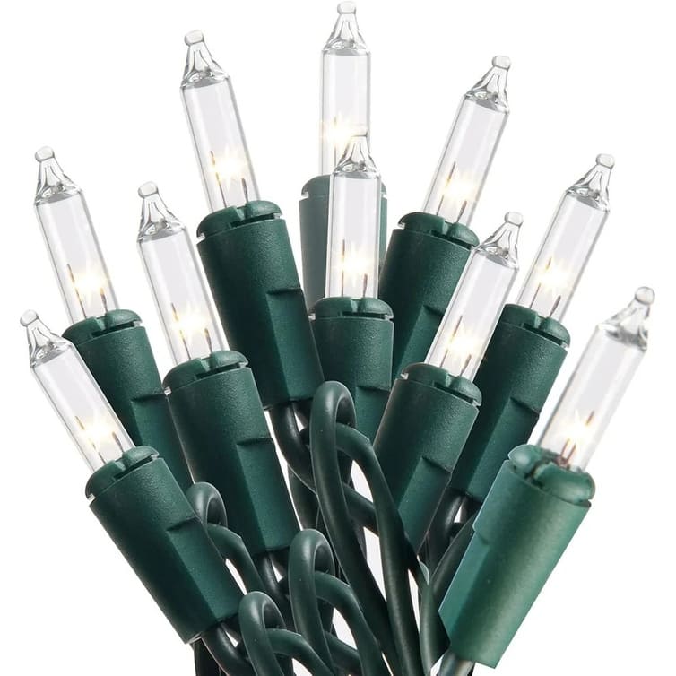 100-Count Clear White Christmas Light Set