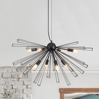 8-Light Modern Geometric Sputnik Chandelier for Dining Room Bedroom ...