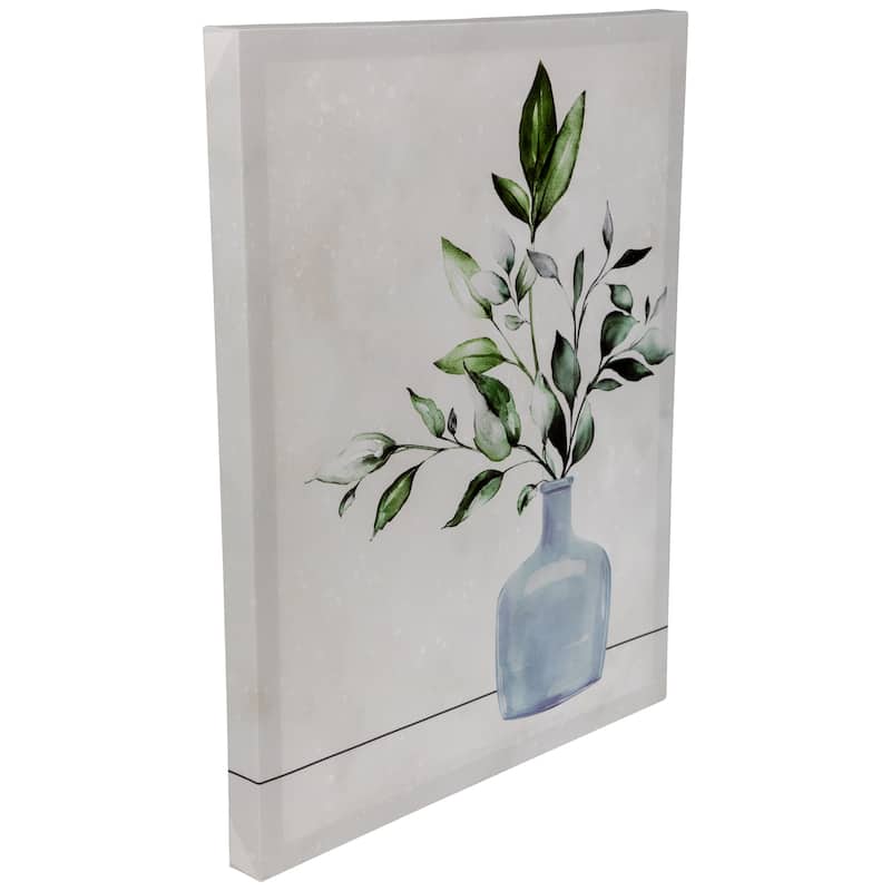 Greenery with Vase Canvas Wall Art 19.5" x 15.75" - 19.5" x 15.75"