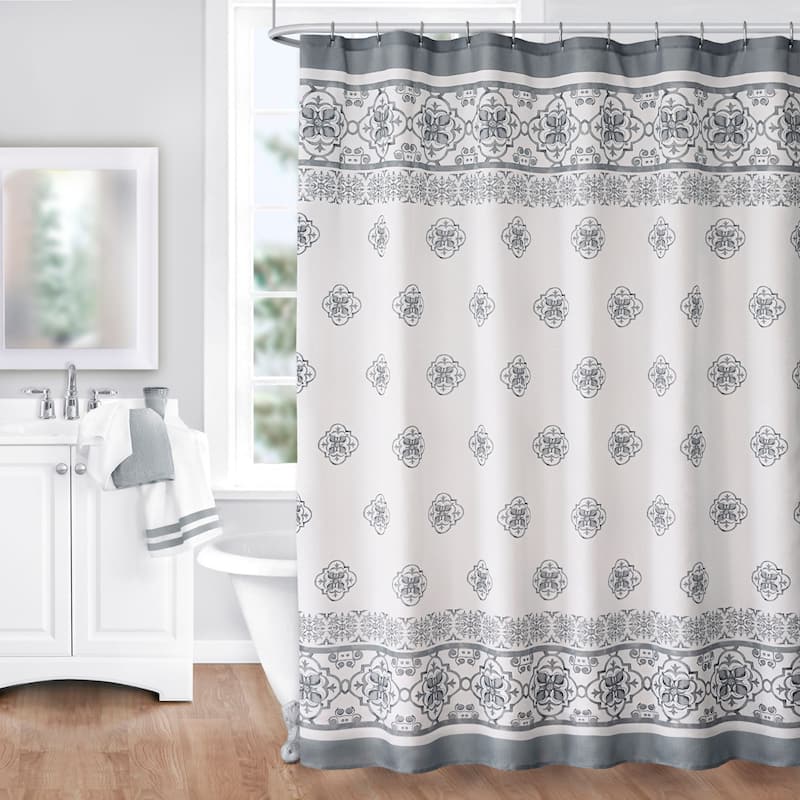 Amani Tile Shower Curtain - Gray