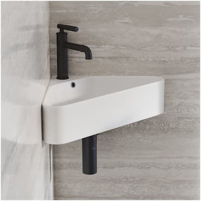 Swiss Madison SM-WS327 St. Tropez 22-1/16" Corner Ceramic Wall Mounted