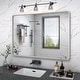 preview thumbnail 107 of 141, Apmir Metal Frame Tempered Glass Bathroom Vanity Mirror for Wall, Cloakroom, Bedroom 48" x 36" - Silver