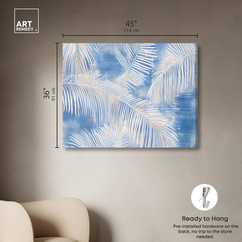 Sky Palm Silhouettes Canvas by Art Remedy, Gallery Wrapped