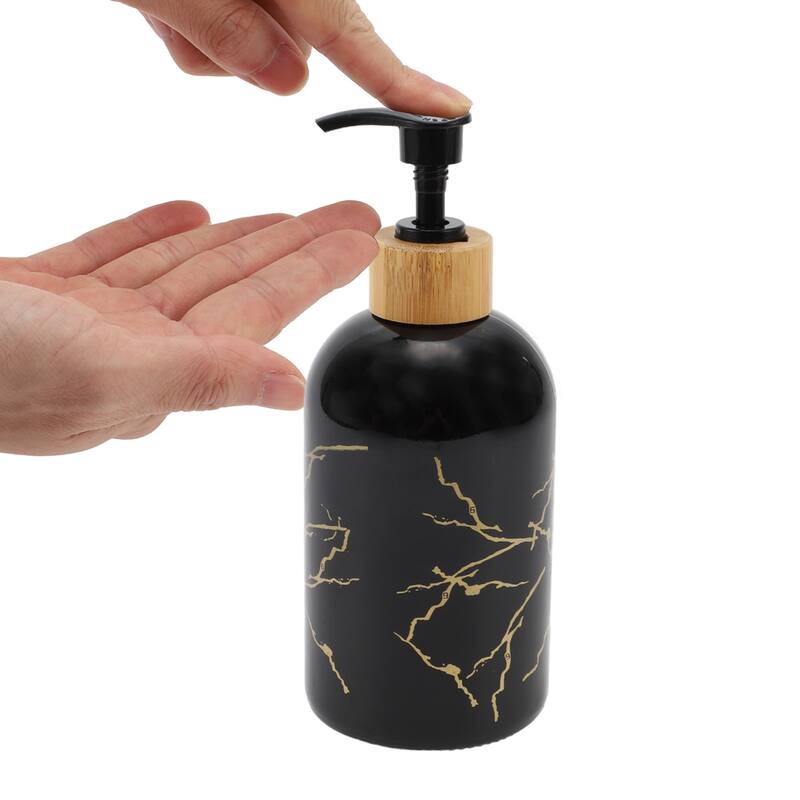 Cylindrical Simple Soap Pump Dispenser for Bathroom Hotel 400ml 1 Pcs