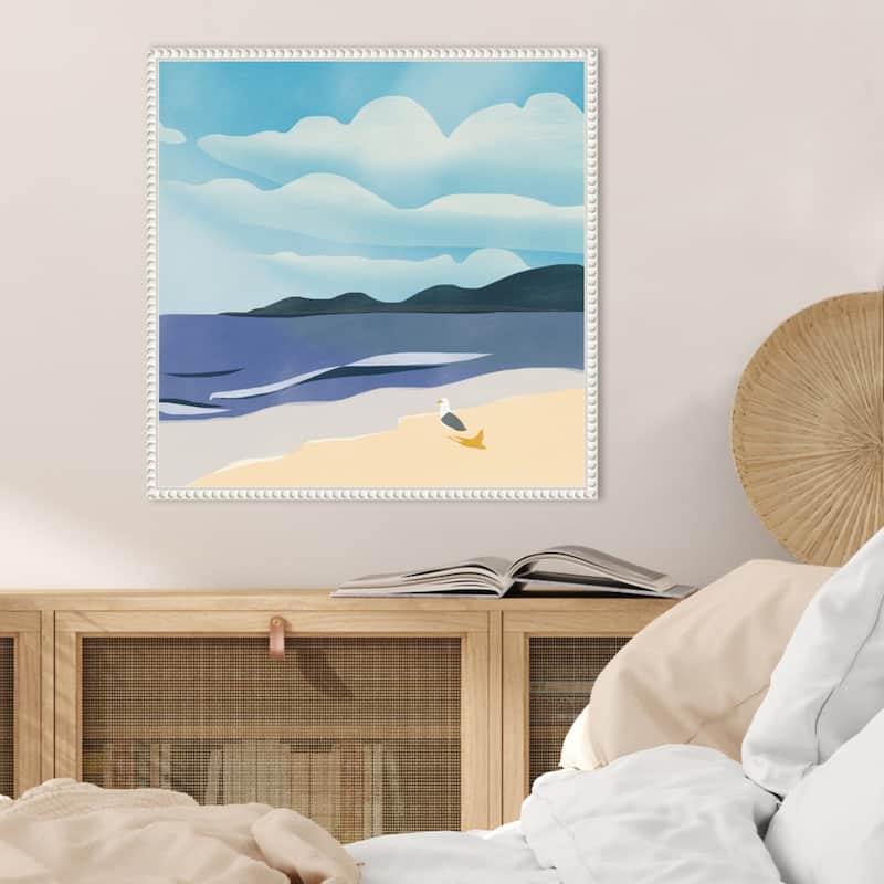 Seaside Serenity by Little Dean Framed Canvas Wall Art